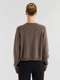 Cashmere Cardigan "Randi" - Dark Toast