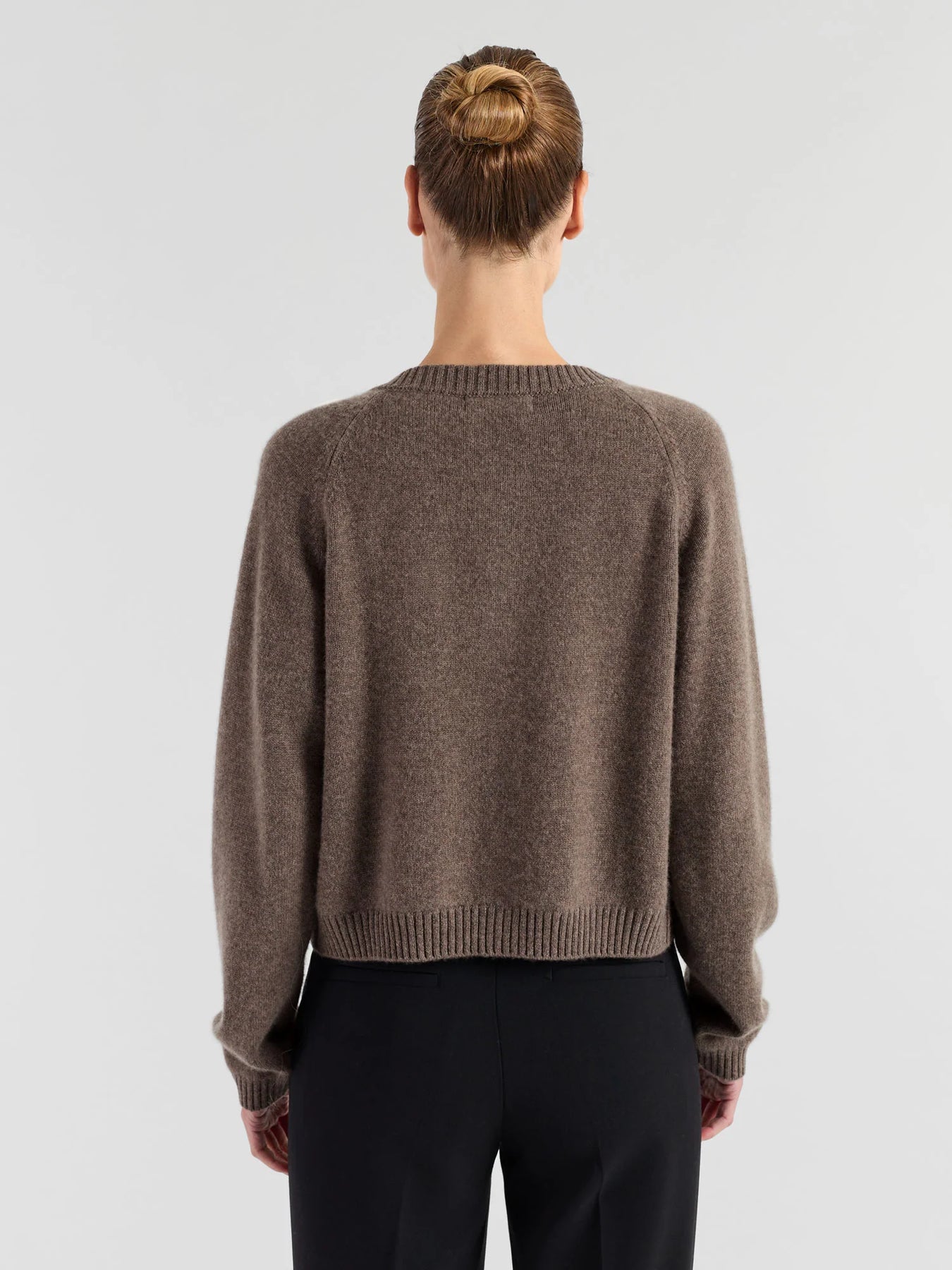 Cashmere Cardigan "Randi" - Dark Toast