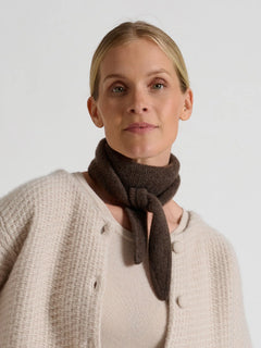 Cashmere Scarf "Alfie" - Dark Brown