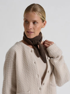 Cashmere Scarf "Alfie" - Dark Brown