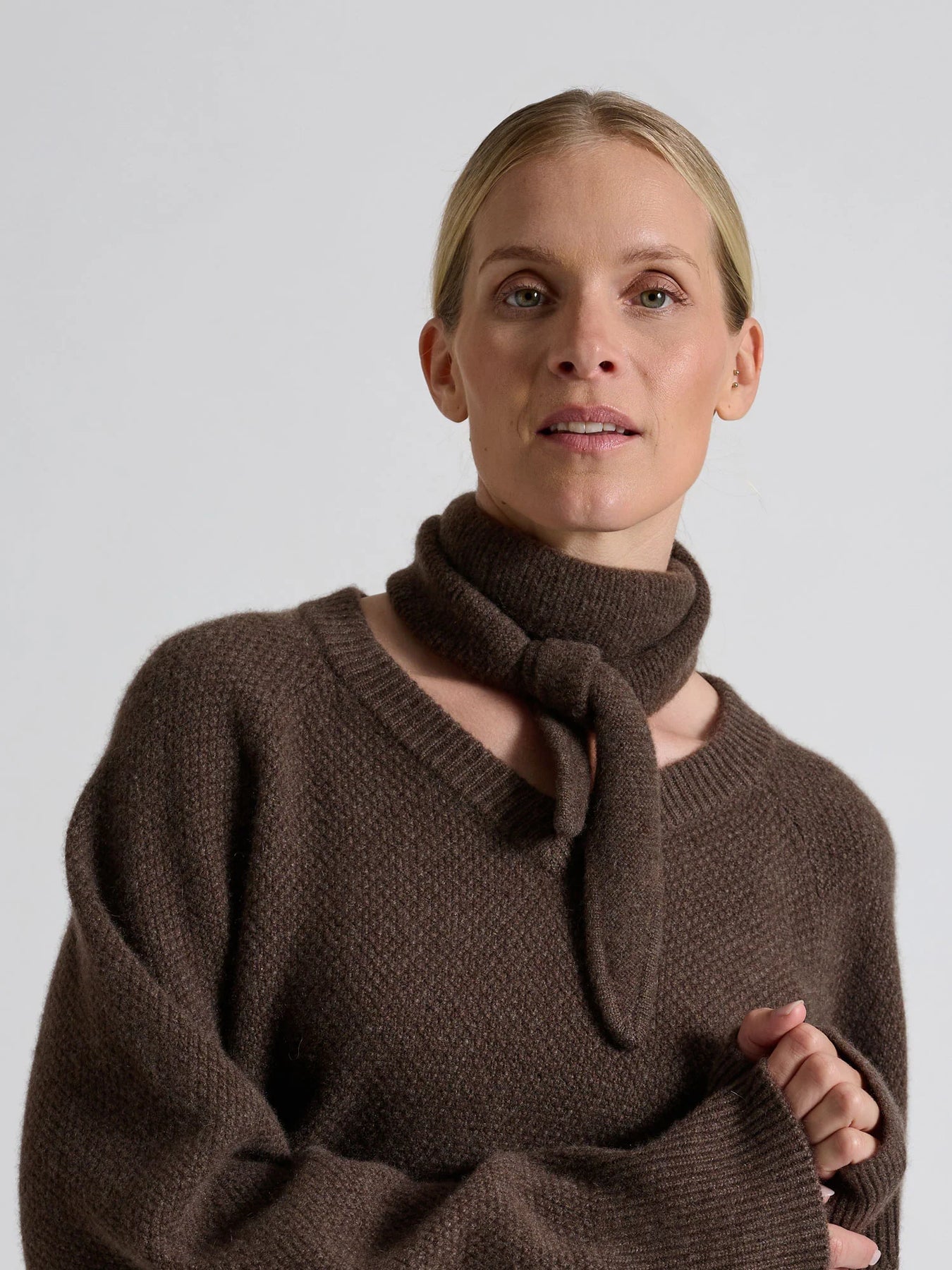 Cashmere Scarf "Alfie" - Dark Brown