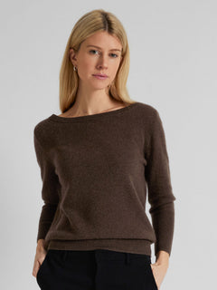 Cashmere Sweater "Asta" - Dark Brown