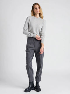 Cashmere Sweater "Sofia Long" - Light Grey