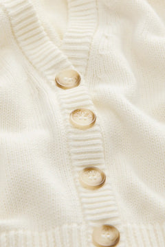 Cashmere Blend Cardigan - Offwhite