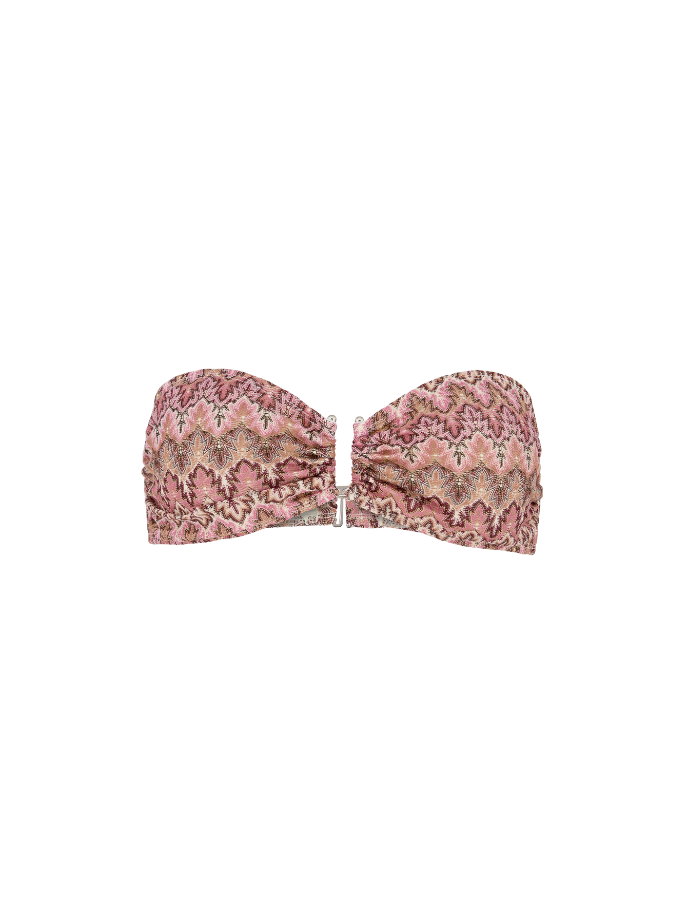 Amber Bandeau Bikini Top - Dusty Rose