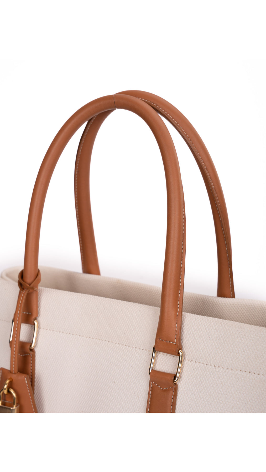 Céline Canvas Tote Bag - White