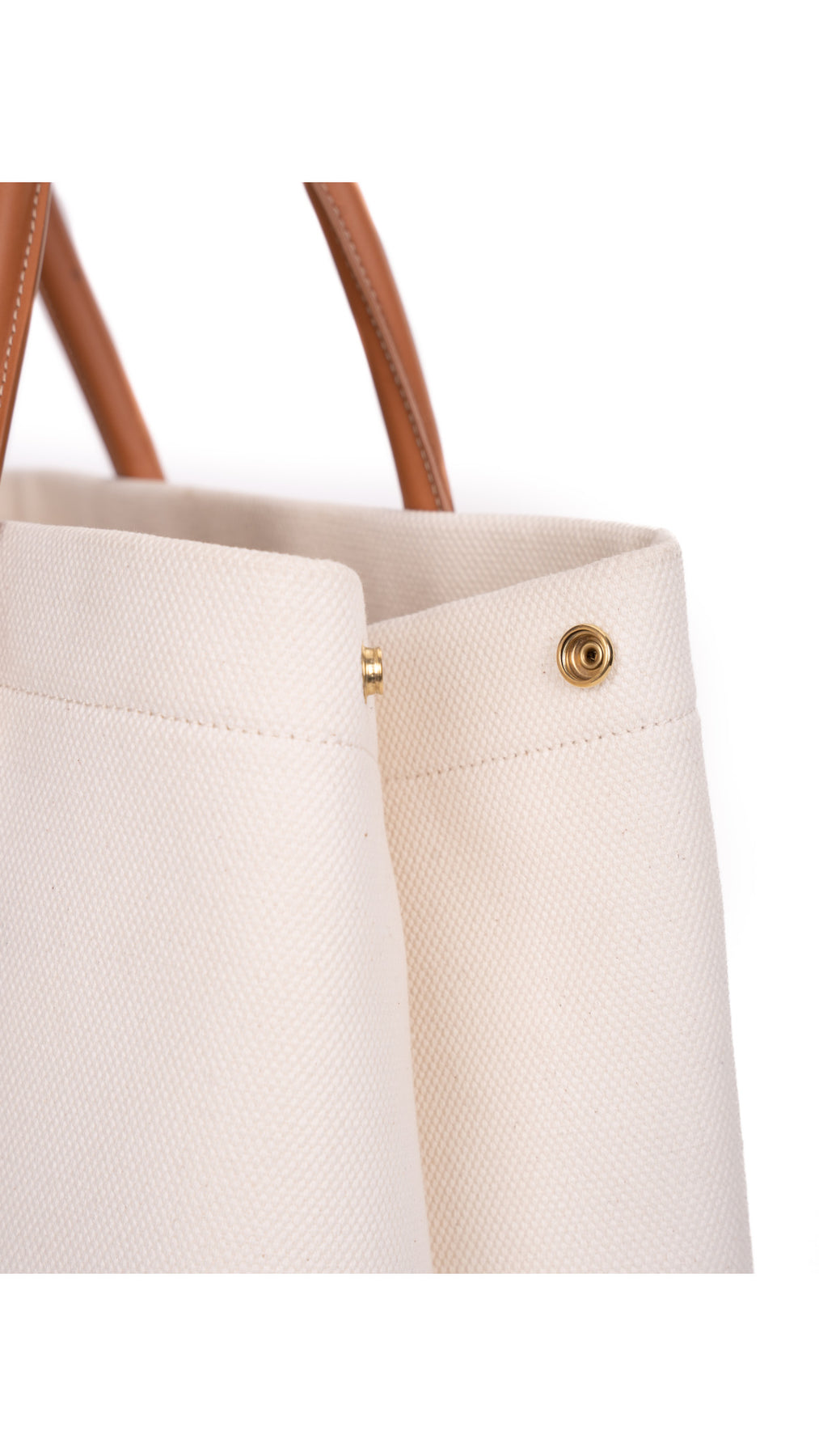 Céline Canvas Tote Bag - White