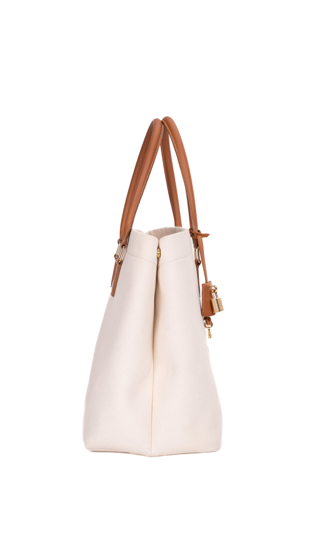 Céline Canvas Tote Bag - White