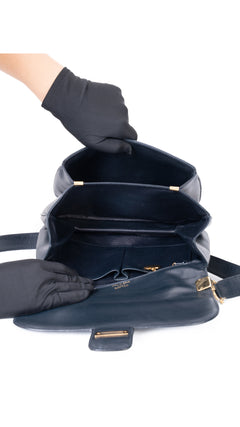 Céline Classic Box Bag - Dark Blue