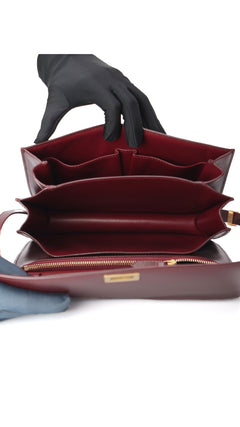 Celine Classic Box Bag - Burgundy