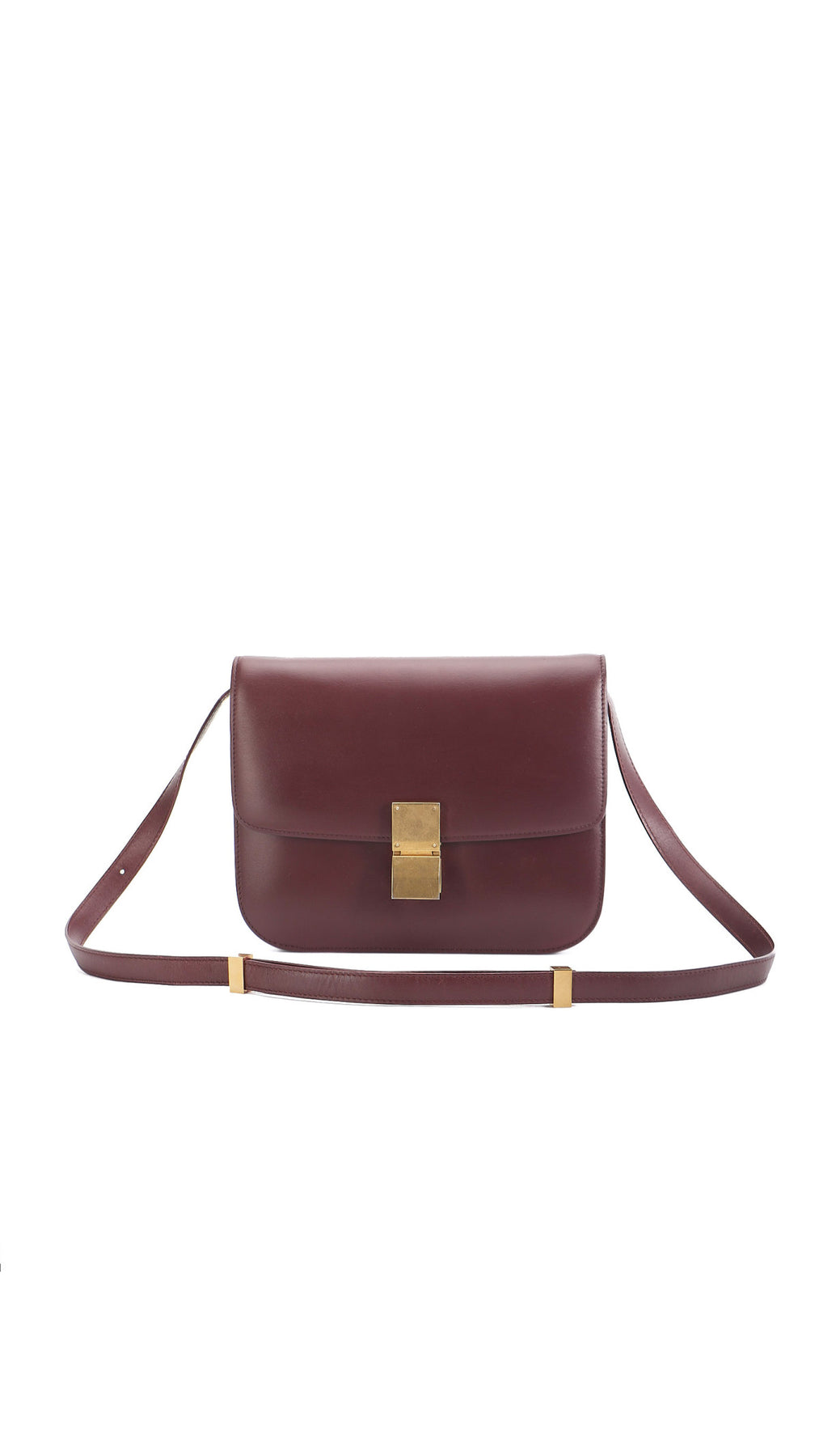 Celine Classic Box Bag - Burgundy