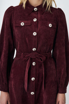 Celine Dress - Cabernet