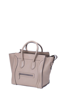 Céline Luggage Mini Tote Bag - Grey