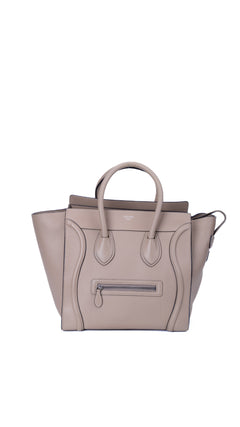 Céline Luggage Mini Tote Bag - Grey
