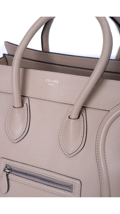 Céline Luggage Mini Tote Bag - Grey