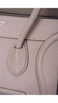 Céline Luggage Mini Tote Bag - Grey
