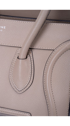 Céline Luggage Mini Tote Bag - Grey