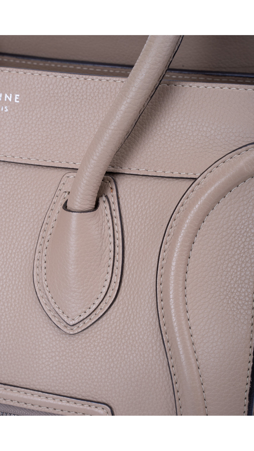 Céline Luggage Mini Tote Bag - Grey