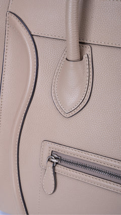 Céline Luggage Mini Tote Bag - Grey