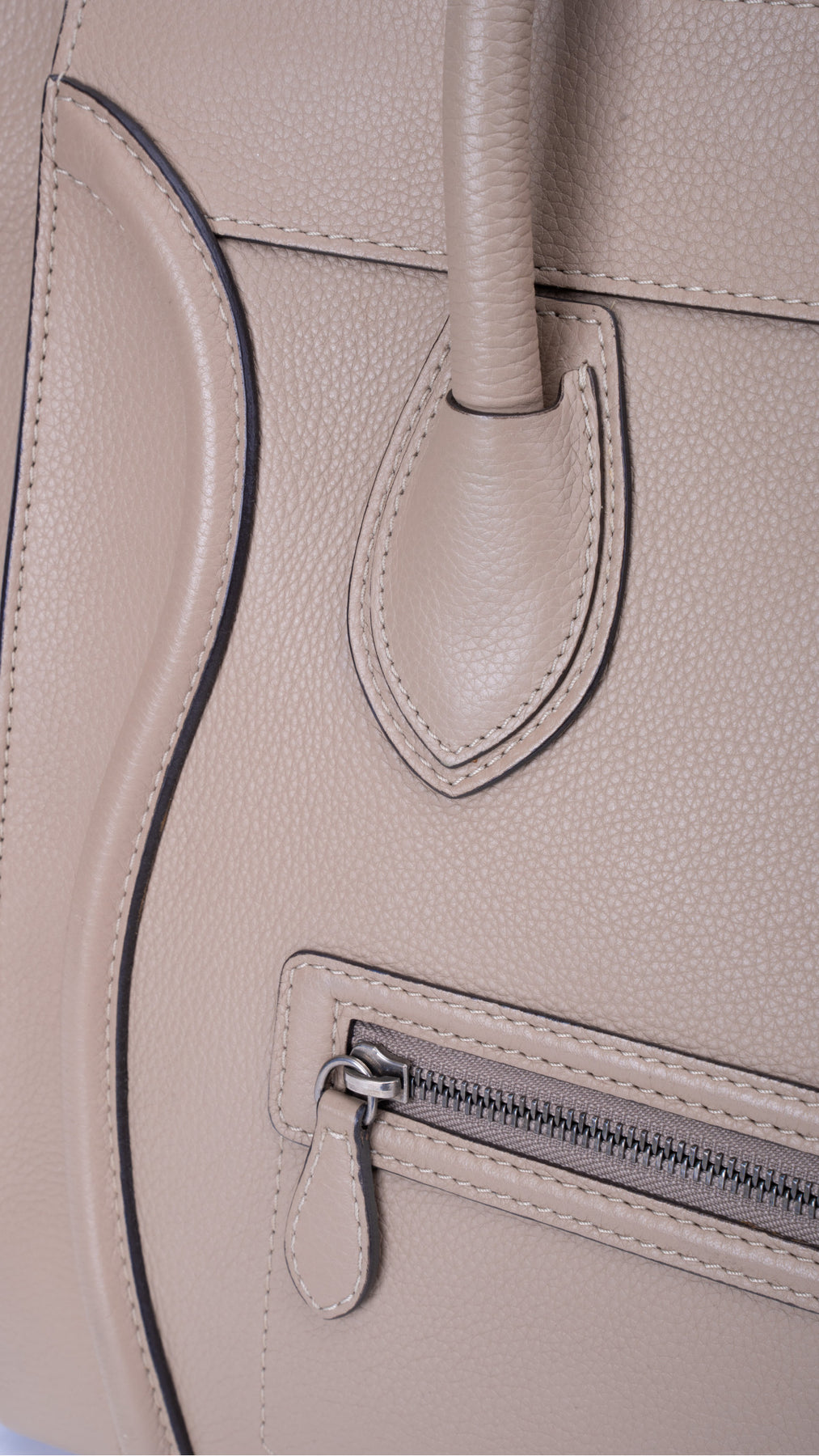 Céline Luggage Mini Tote Bag - Grey