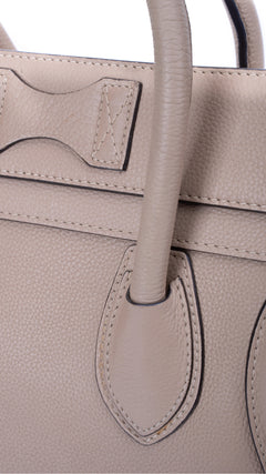 Céline Luggage Mini Tote Bag - Grey