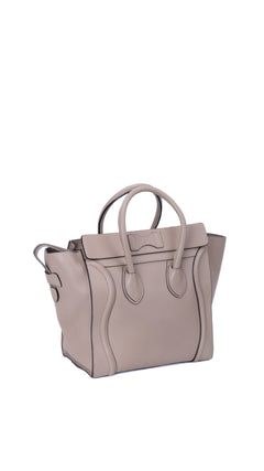 Céline Luggage Mini Tote Bag - Grey