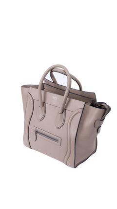Céline Luggage Mini Tote Bag - Grey