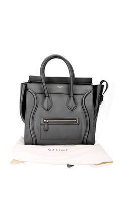 Céline Luggage Mini Tote Bag - Black
