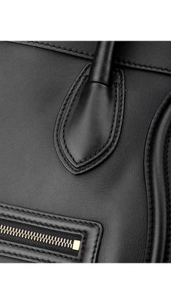 Céline Luggage Mini Tote Bag - Black