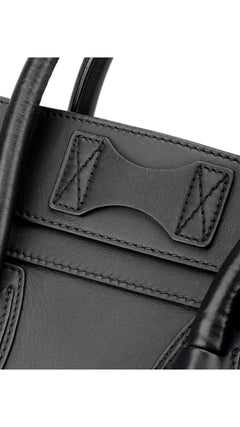 Céline Luggage Mini Tote Bag - Black