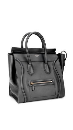 Céline Luggage Mini Tote Bag - Black