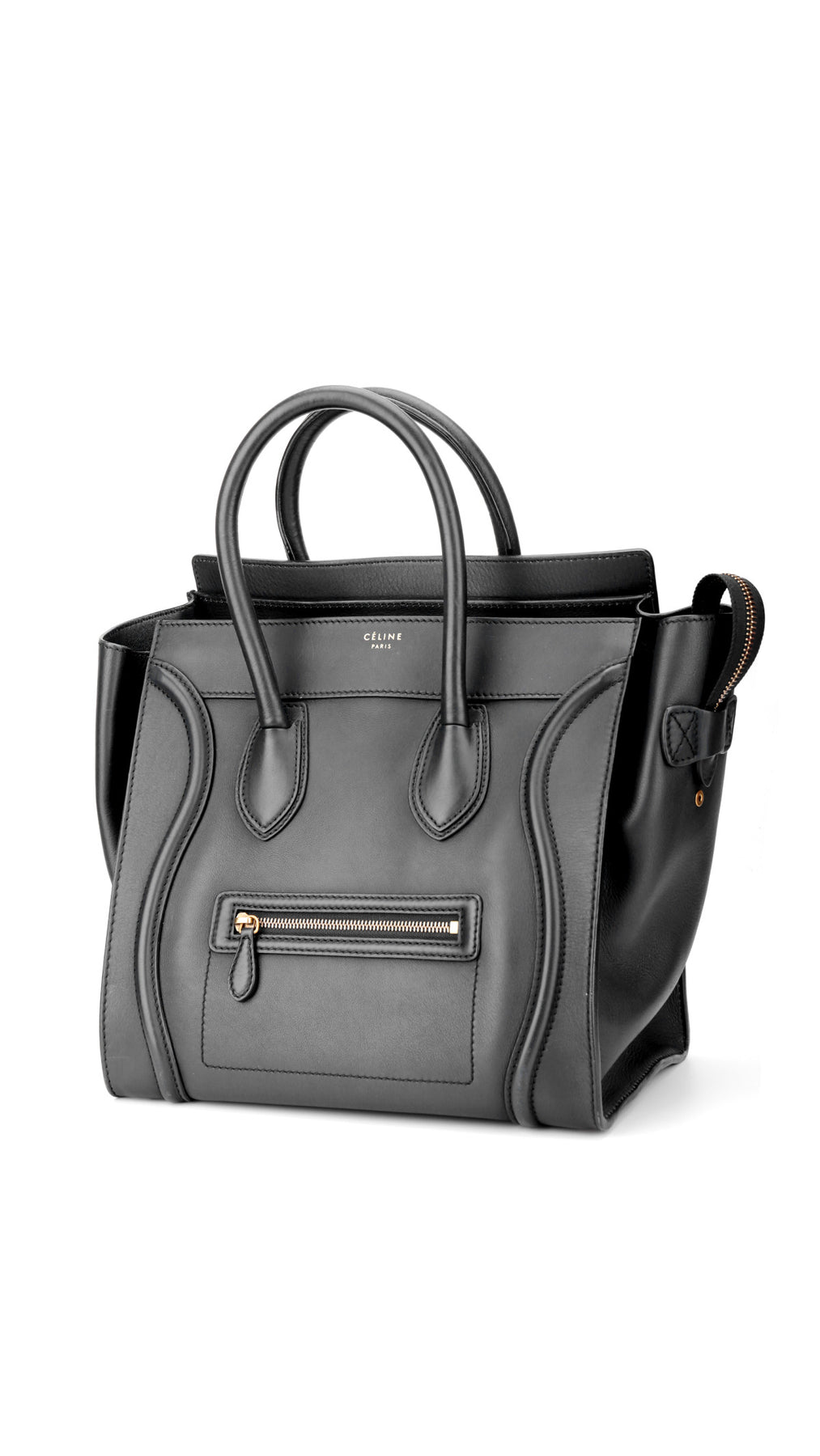 Céline Luggage Mini Tote Bag - Black