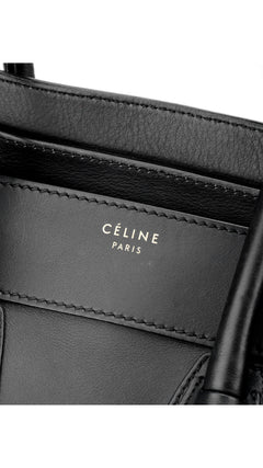 Céline Luggage Mini Tote Bag - Black