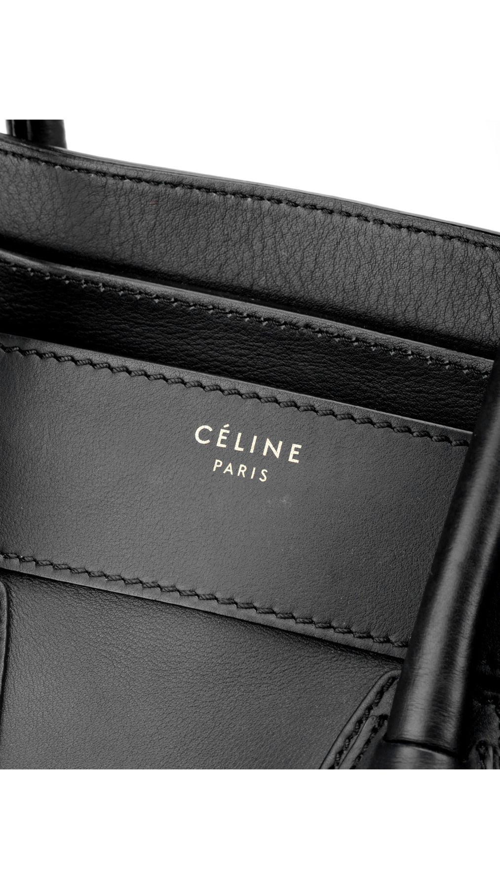 Céline Luggage Mini Tote Bag - Black