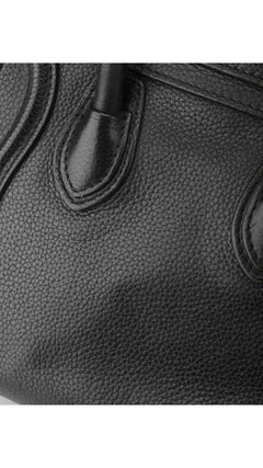 Céline Luggage Nano Tote Bag - Black