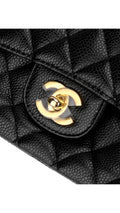 Chanel Classic Double Flap Bag Caviar I Medium - Black