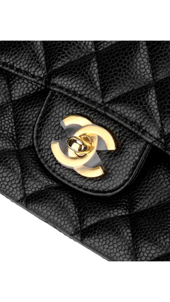 Chanel Classic Double Flap Bag Caviar I Medium - Black