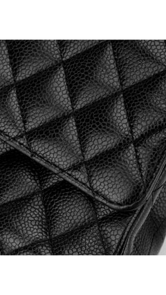 Chanel Classic Double Flap Bag Caviar I Medium - Black