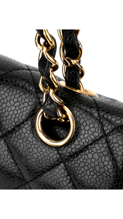Chanel Classic Double Flap Bag Caviar I Medium - Black