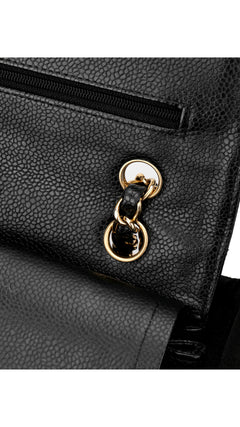 Chanel Classic Double Flap Bag Caviar I Medium - Black