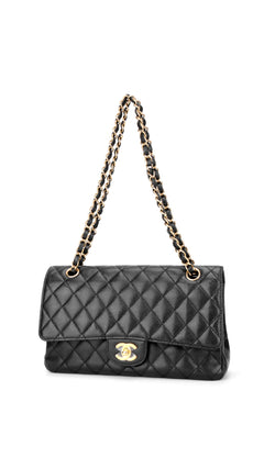 Chanel Classic Double Flap Bag Caviar I Medium - Black