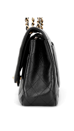 Chanel Classic Double Flap Bag Caviar I Medium - Black