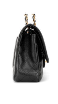 Chanel Classic Double Flap Bag Caviar I Medium - Black