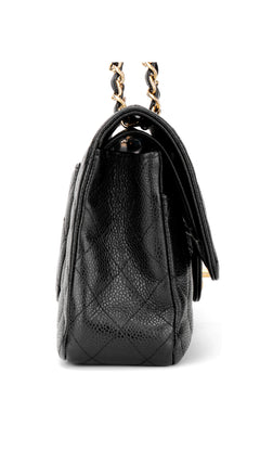 Chanel Classic Double Flap Bag Caviar I Medium - Black