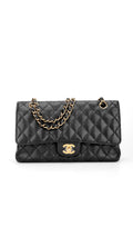 Chanel Classic Double Flap Bag Caviar I Medium - Black