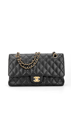 Chanel Classic Double Flap Bag Caviar I Medium - Black