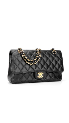 Chanel Classic Double Flap Bag Caviar I Medium - Black