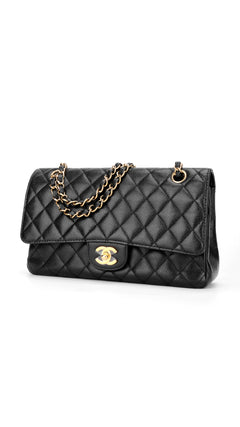 Chanel Classic Double Flap Bag Caviar I Medium - Black