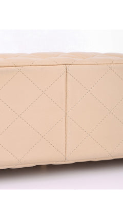 Chanel Classic Double Flap Bag Jumbo - Beige