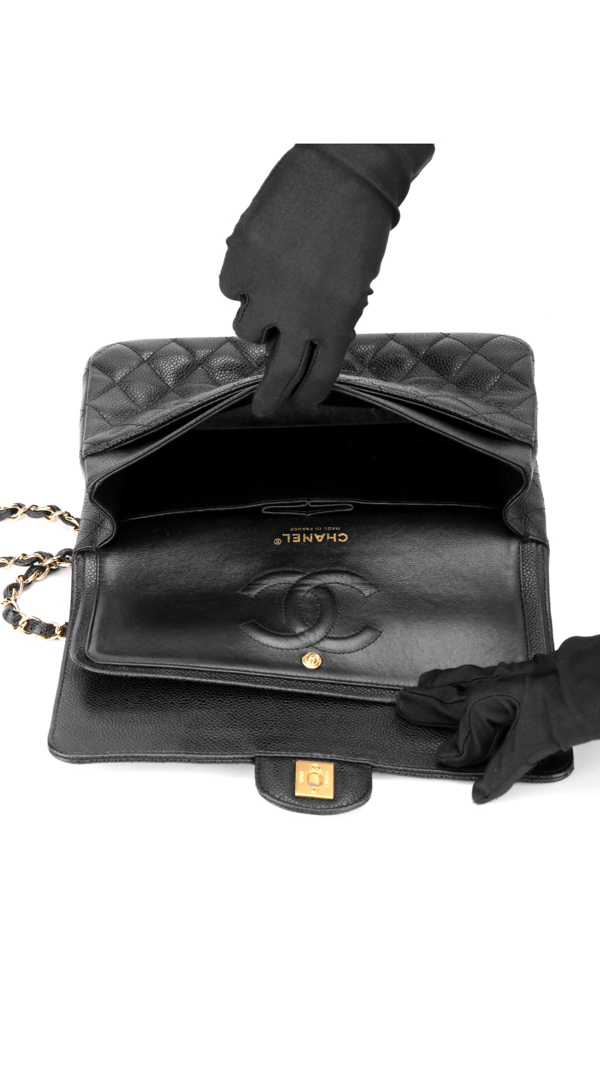 Chanel Classic Double Flap Bag Medium - Black